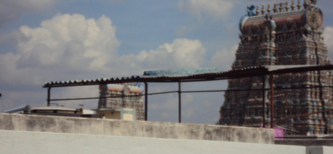A gopuram of Meenakshi Amman Temple, Madurai