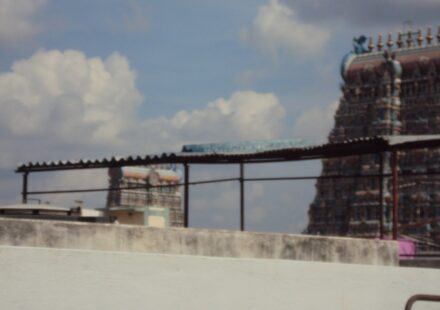 A gopuram of Meenakshi Amman Temple, Madurai