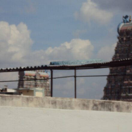 A gopuram of Meenakshi Amman Temple, Madurai