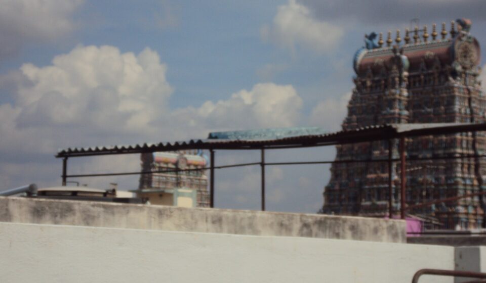 A gopuram of Meenakshi Amman Temple, Madurai